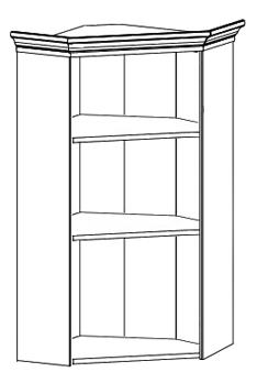 Шкаф верхний  Kentaki Белый NADN1W