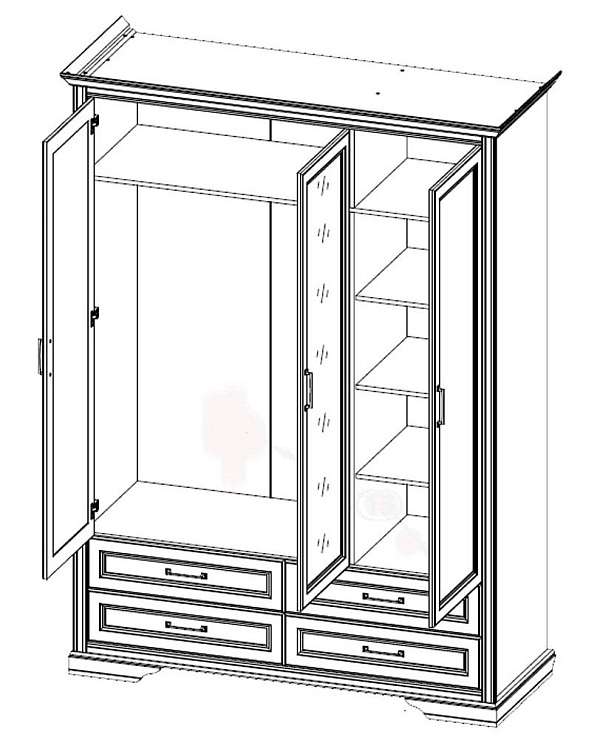 Шкаф  Stylius SZF3D4S