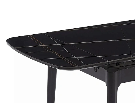 Стол обеденный SIGNAL SENTO черный/черный 120-180/80