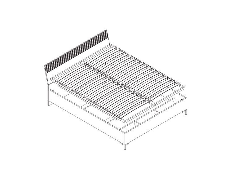 Кровать c гибким основанием  Domenica LOZ180х200
