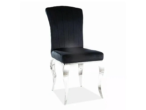 Стул SIGNAL PRINCE Velvet tap. 186 черный/хром