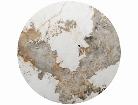 Стол обеденный SIGNAL PORTO Ceramic белый Pandoro/черный 120-160/120