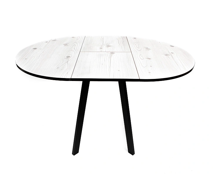 Стол ВВР Элип-2 Бискайская сосна/черный профиль, пластик