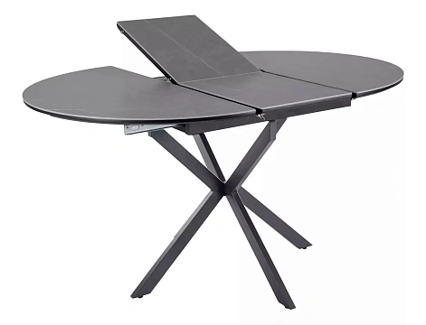 Стол обеденный SIGNAL GASTON Ceramic серый/черный 100-135/100