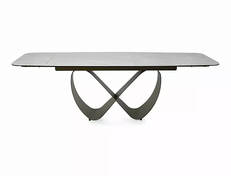Стол обеденный SIGNAL INFINITY Ceramic бежевый Taj Mahal/медный 160-240/95