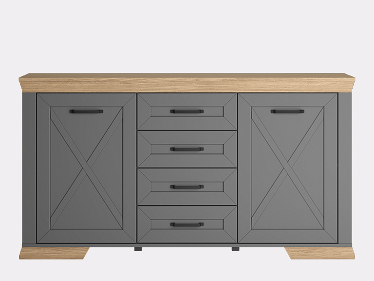 Тумба  Marselle Дымчатый алмаз KOM2D4S